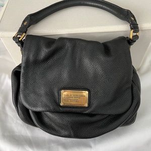 Marc by Marc Jacobs Classic Black Leather Shoulder Bag With Dustbag